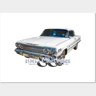 1963 Chevrolet Impala SS Hardtop Coupe Posters and Art